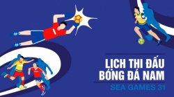 lich thi dau chinh thuc mon bong da nam tai sea games 31