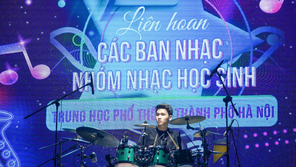 Liên hoan các ban nhạc học sinh trung học phổ thông TP Hà Nội lần thứ nhất khai mạc với nhiều tiết mục ấn tượng