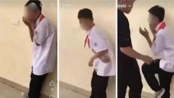 bac giang mot hoc sinh lop 6 bi ban hoc danh ngay trong truong