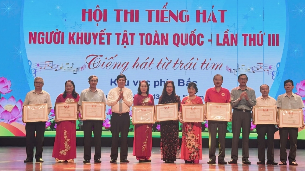 Bắc Giang giành 4 giải thưởng tại Hội thi Tiếng hát người khuyết tật khu vực phía Bắc