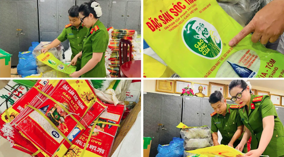 Khởi tố 4 đối tượng sản xuất, buôn bán gạo ST25 giả