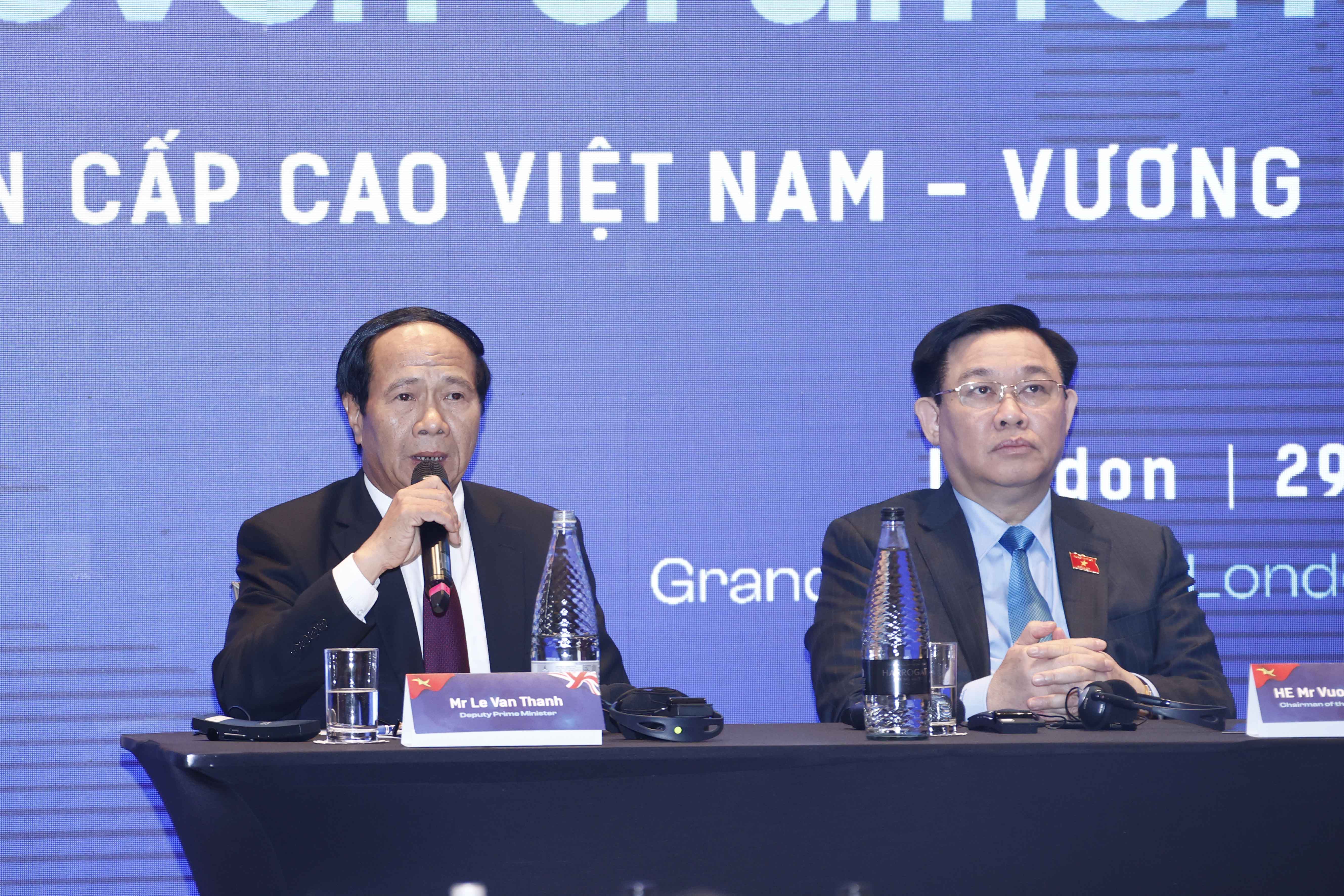 Tọa đàm cấp cao kinh tế thương mại Việt Nam - Anh