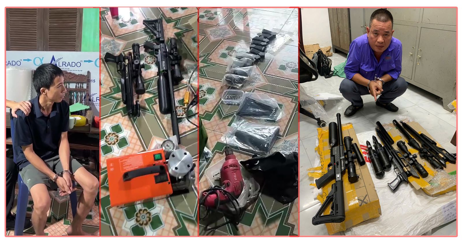 Bắc Giang: Khởi tố 2 đối tượng chế tạo, tàng trữ, mua bán trái phép vũ kí quân dụng