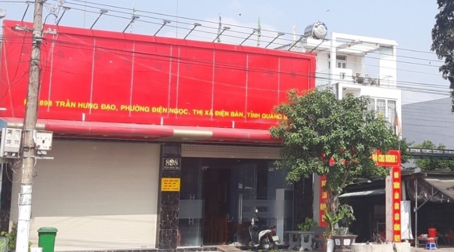 Trụ sở văn phòng công chứng do Phan Đình Tín làm chủ tại phường Điện Ngọc (Ảnh: Tư liệu)