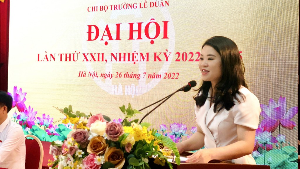 Đồng chí Nguyễn Thứ Mười tái đắc cử chức danh Bí thư Chi bộ trường Lê Duẩn