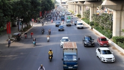 ha noi thi diem phan luong to chuc giao thong lai truc duong nguyen trai