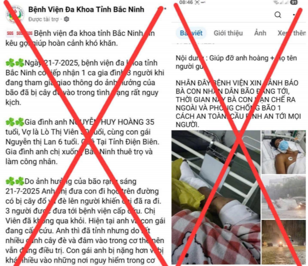 Giả mạo bệnh viện Bắc Ninh để lừa tiền từ thiện