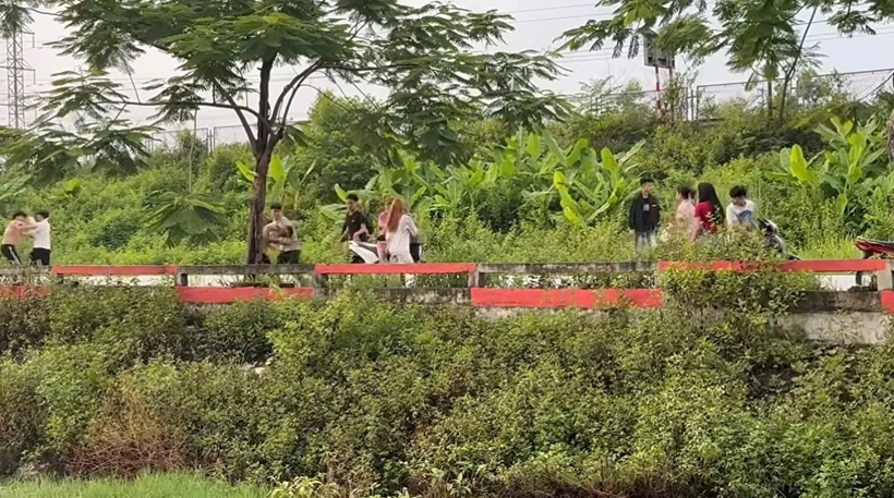 Hiện trường các đối tượng đánh nhau, gây rối trật tự công cộng.