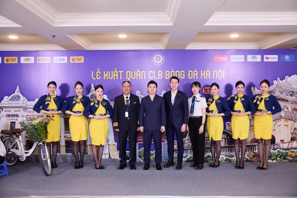 Vietravel Airlines là Nhà tài trợ vận chuyển hàng không chính thức của Hanoi FC mùa giải V.League 2025/2026