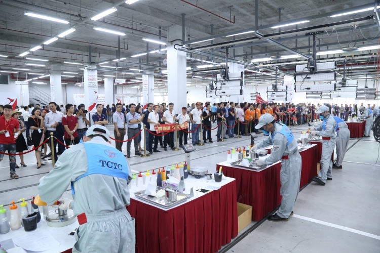 toyota viet nam to chuc vong chung ket hoi thi tay nghe toyota 2019 tai hai phong