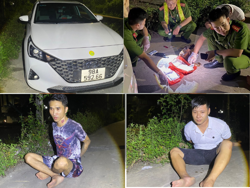 Các đối tượng cùng tang vật