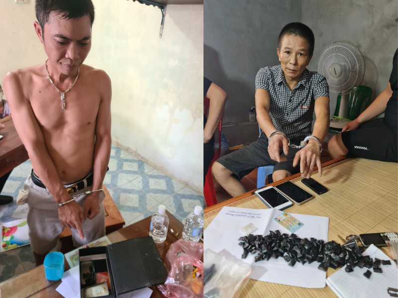 Bắc Giang: Bắt 2 đối tượng mua bán trái phép chất ma túy