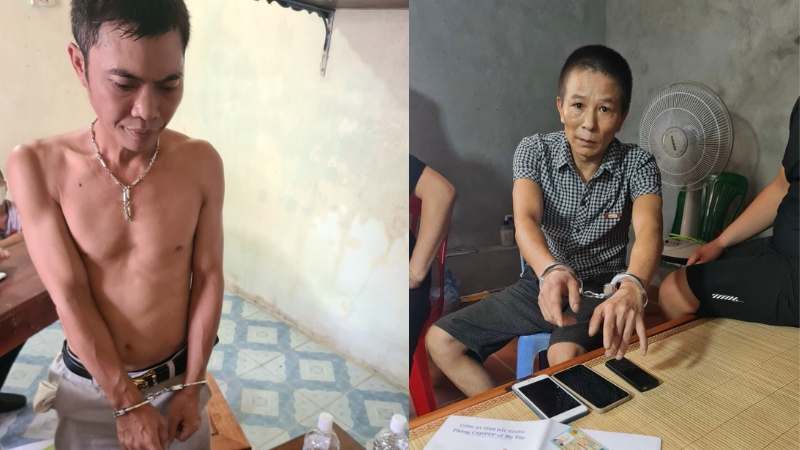 bac giang bat 2 doi tuong mua ban trai phep chat ma tuy