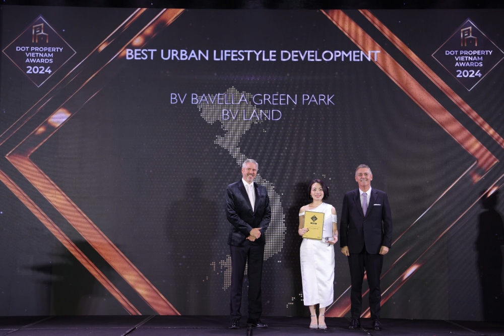 BV Land được vinh danh trong hạng mục “Vietnam's Best Urban Lifestyle Development” tại Dot Property Awards Vietnam 2024