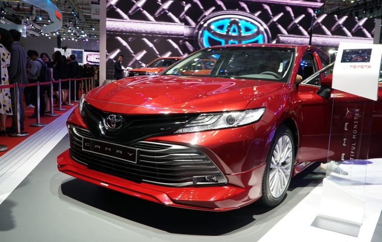 trien lam o to viet nam 2019 toyota trung bay nhung mau xe nao