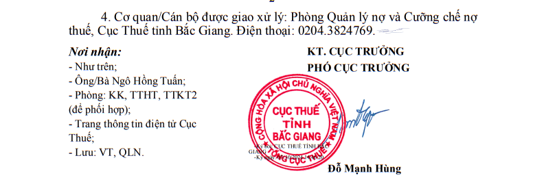 Tạm hoãn xuất cảnh Giám đốc Công ty Cổ phần Thương mại Sơn Thạch