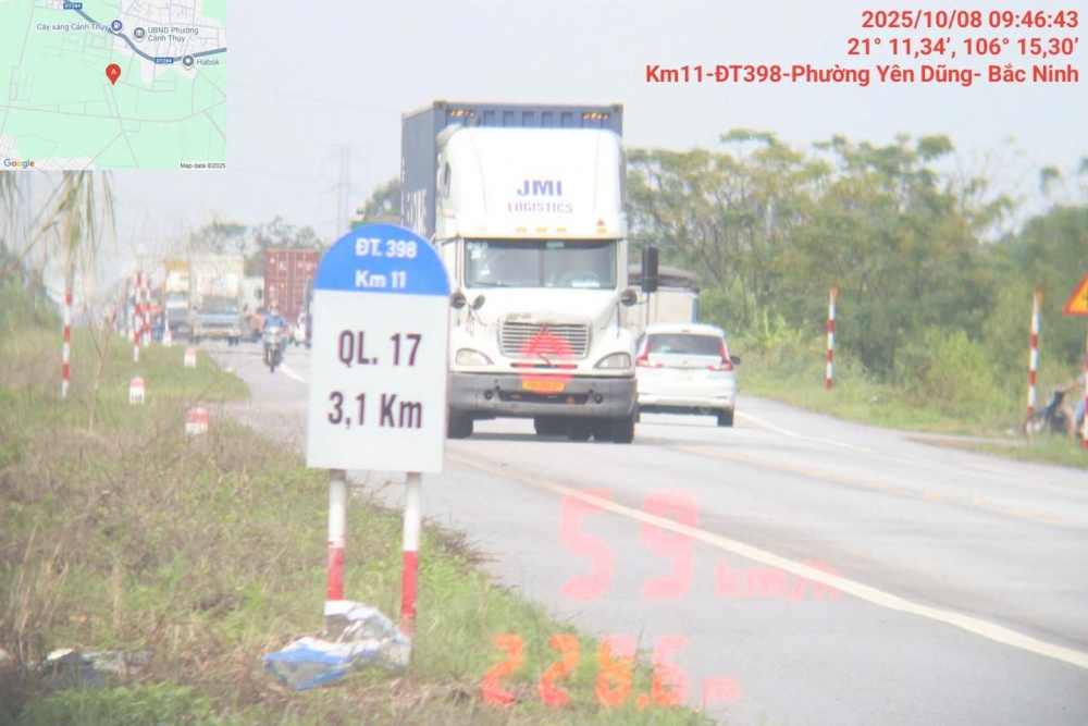 Bắc Ninh: Phạt nguội 366 trường hợp vi phạm giao thông từ 3/10 đến 10/10