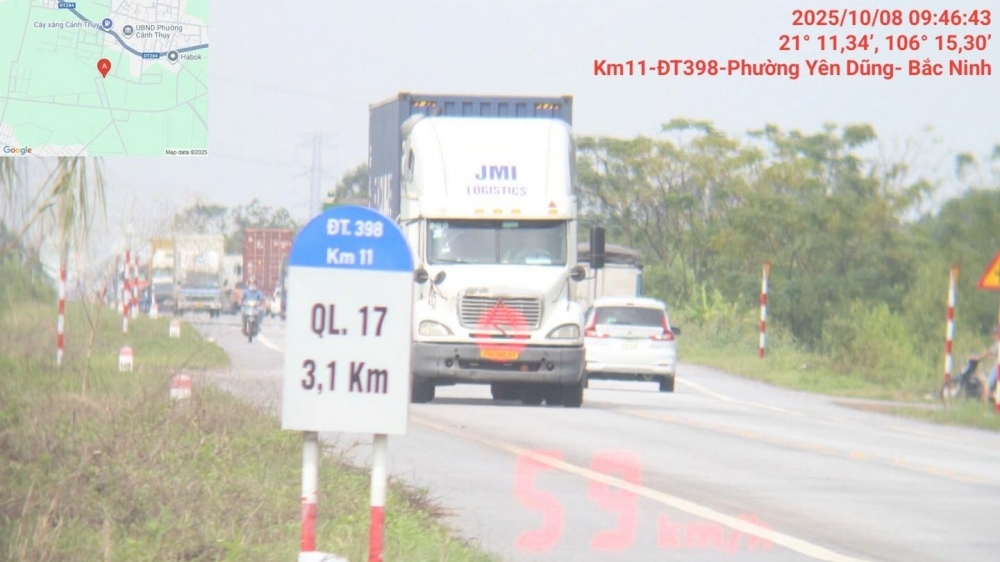 Bắc Ninh: Phạt nguội 366 trường hợp vi phạm giao thông từ 3/10 đến 10/10