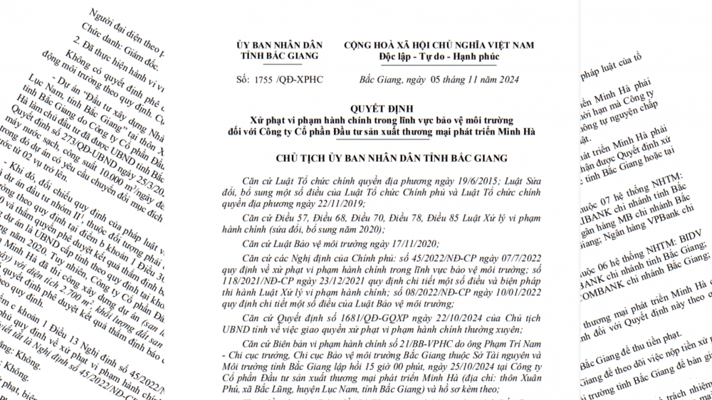 Phạt Chủ đầu tư Nhà máy xử lý nước sạch xã Bắc Lũng 350 triệu đồng, đình chỉ 9 tháng