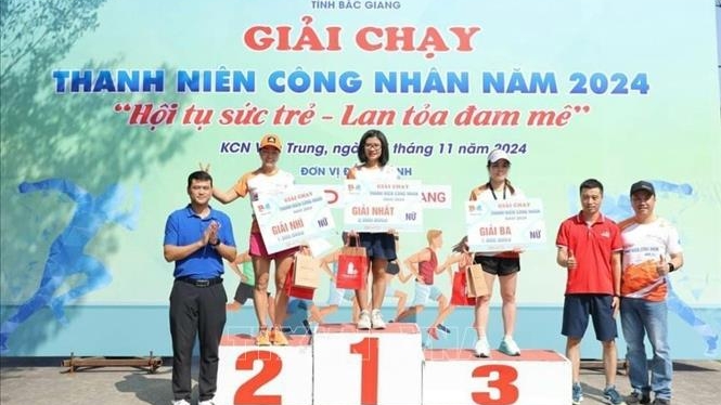 Bắc Giang: Tổ chức thành công Giải chạy thanh niên công nhân