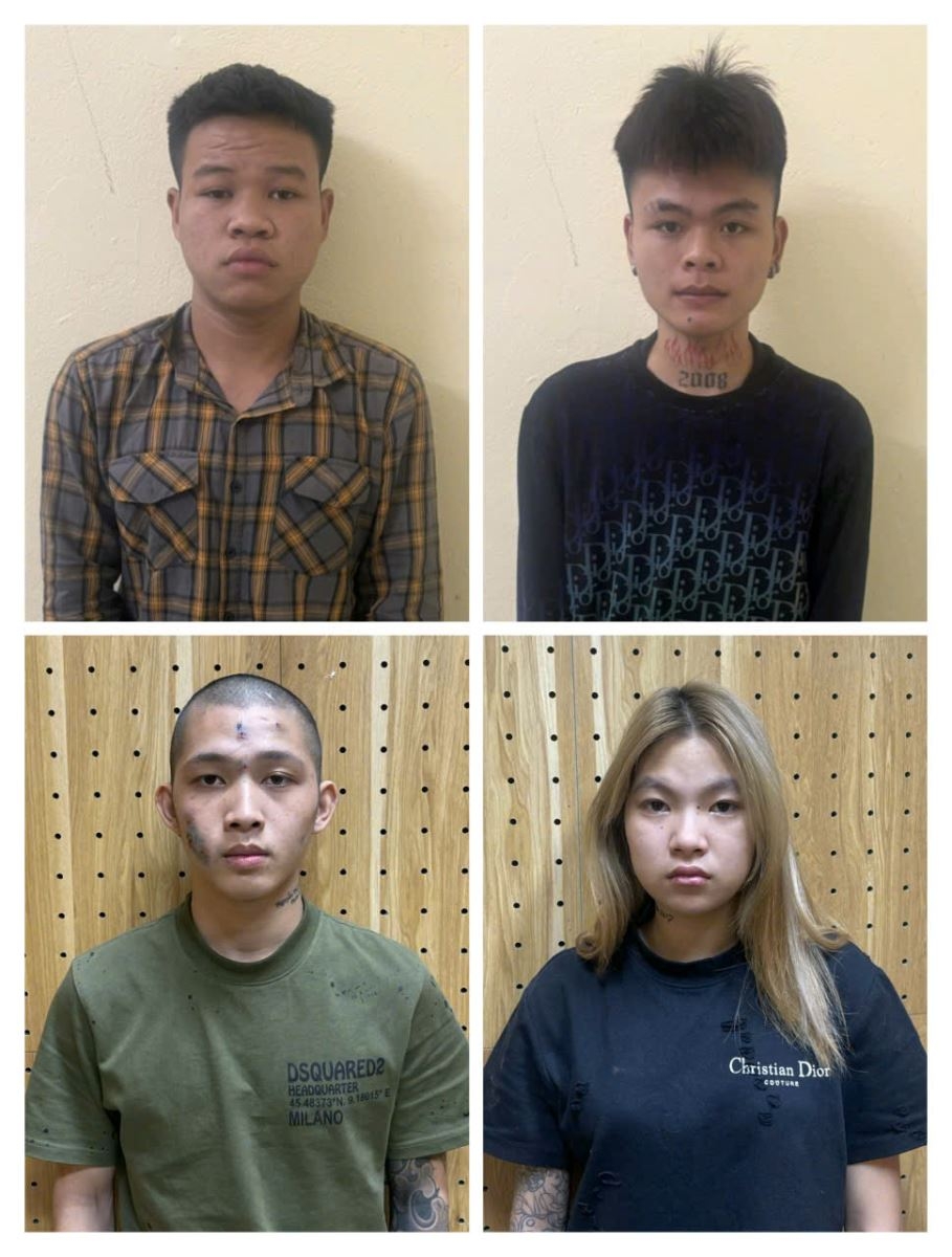 Các đối tượng tại cơ quan công an