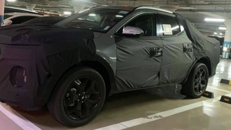 Lộ diện bản thử nghiệm xe bán tải của Hyundai lo dien ban thu nghiem xe ban tai cua hyundai