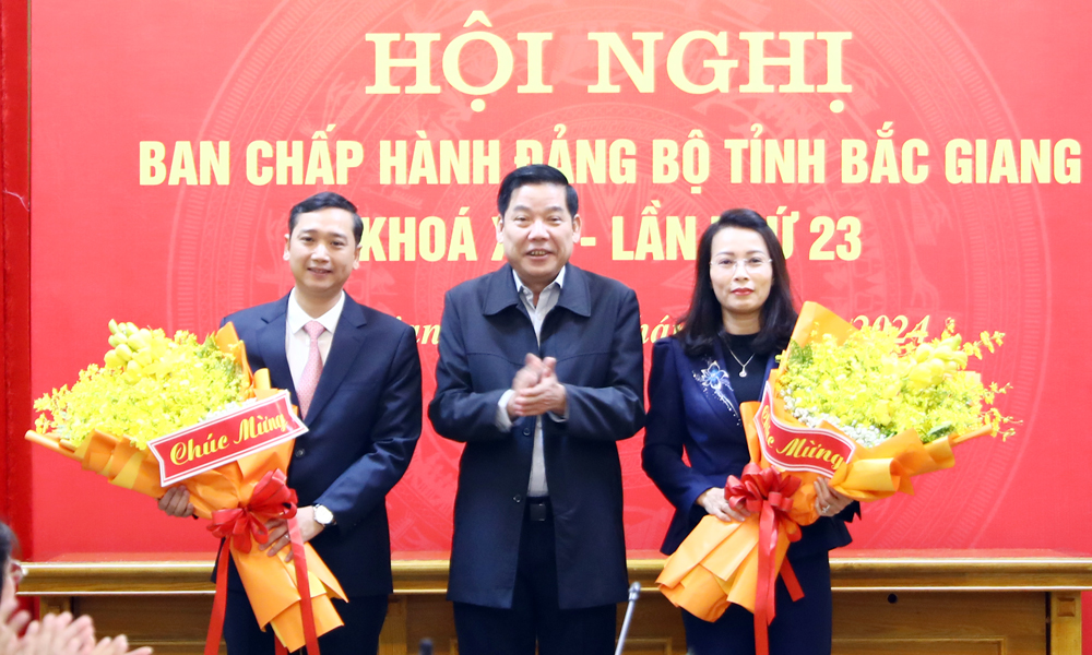 Bầu 2 Phó Bí thư Tỉnh ủy Bắc Giang