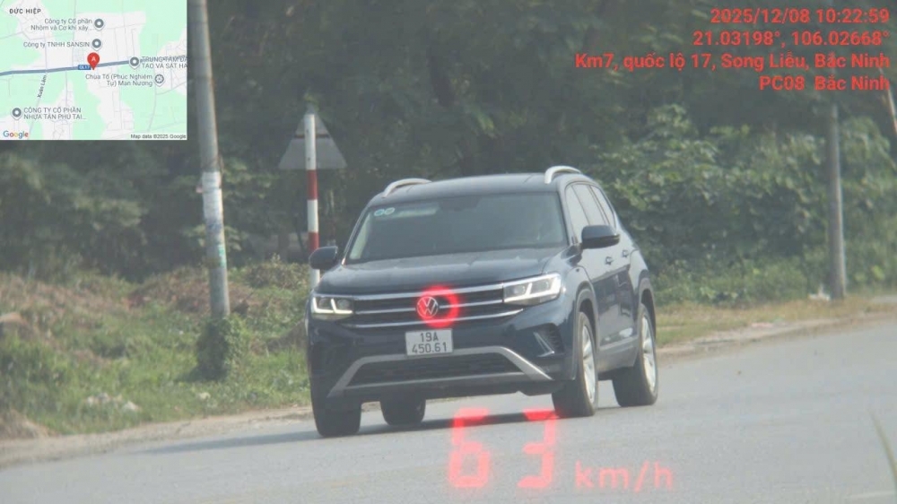 Bắc Ninh: Danh sách phạt nguội từ ngày 7/12 đến 14/12