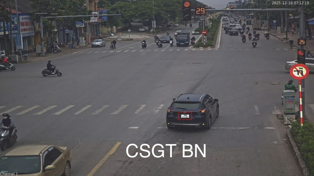 Bắc Ninh: Hơn 242 phương tiện bị "phạt nguội" từ ngày 14/12 đến 18/12/2025