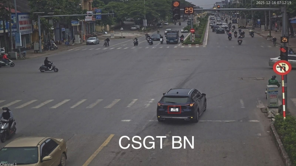 Bắc Ninh: Hơn 242 phương tiện bị "phạt nguội" từ ngày 14/12 đến 18/12/2025