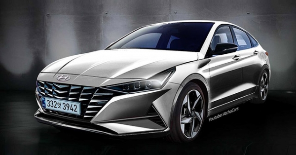 Hyundai Elantra thế hệ mới lộ diện bản phác thảo với thiết kế ấn tượng