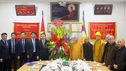 Chủ tịch UBND TP Chu Ngọc Anh chúc Tết Giáo hội Phật giáo Việt Nam TP Hà Nội
