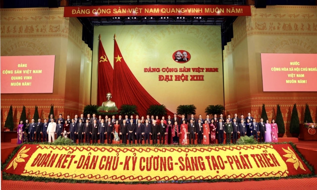 Đoàn đại biểu TP Hà Nội tại phiên khai mạc Đại hội
