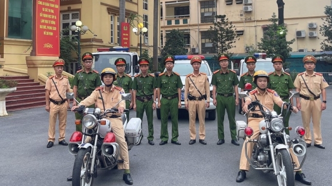 Công an quận Thanh Xuân đảm bảo giao thông, trật tự những ngày đầu Xuân Quý Mão