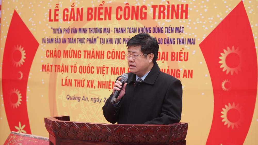 ông Phạm Thế Vinh, Chủ tịch UBND phường Quảng An