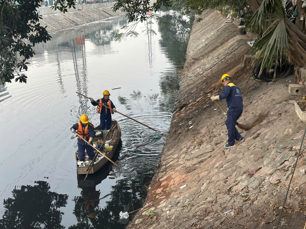 Chung tay giữ gìn sông Kim Ngưu, sông Sét