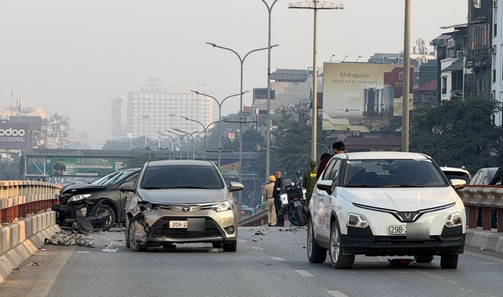 Hiện trường vụ tai nạn (ảnh Đình Hiếu)