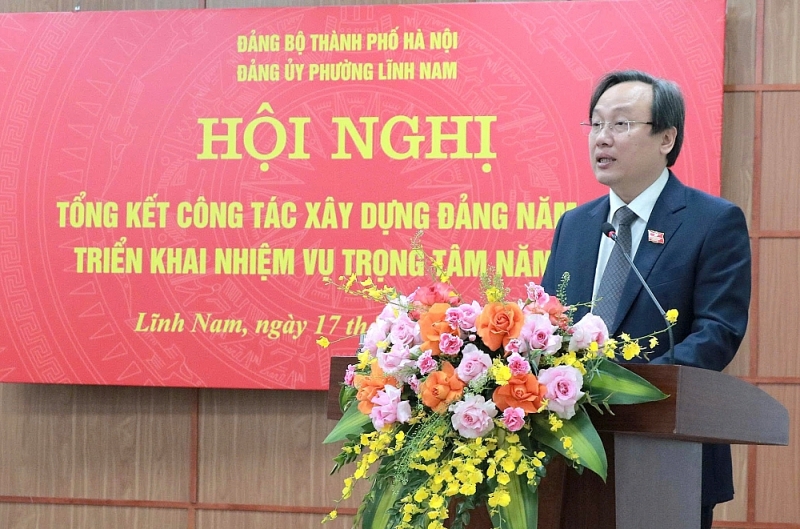 1.	Đồng chí Đỗ Thanh Tùng, Bí thư Đảng uỷ, Chủ tịch HĐND phường Lĩnh Nam