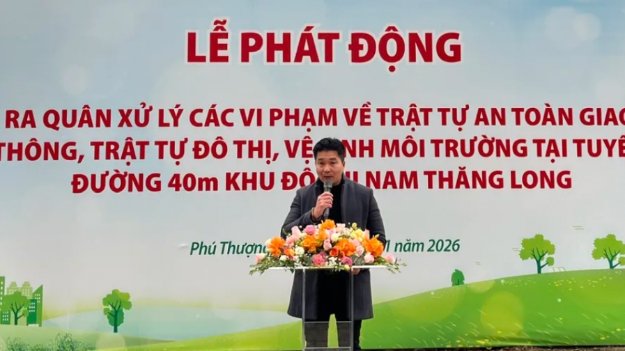 “Đường thông, hè thoáng” trên tuyến 40m Nam Thăng Long