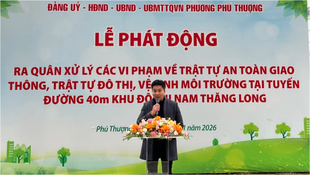 “Đường thông, hè thoáng” trên tuyến 40m Nam Thăng Long