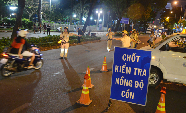 Xử lý 17.386 trường hợp vi phạm nồng độ cồn sau một tháng thực hiện Nghị định 100