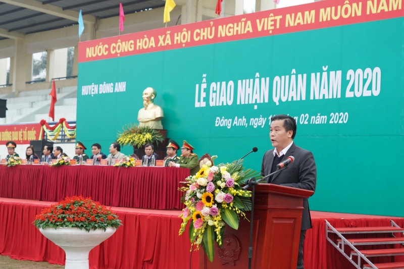 218 thanh niên huyện Đông Anh (Hà Nội) lên đường nhập ngũ 218 thanh niên huyện Đông Anh (Hà Nội) lên đường nhập ngũ