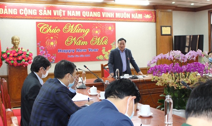 Phó Bí thư Thành ủy Nguyễn Văn Phong phát biểu tại buổi kiểm tra