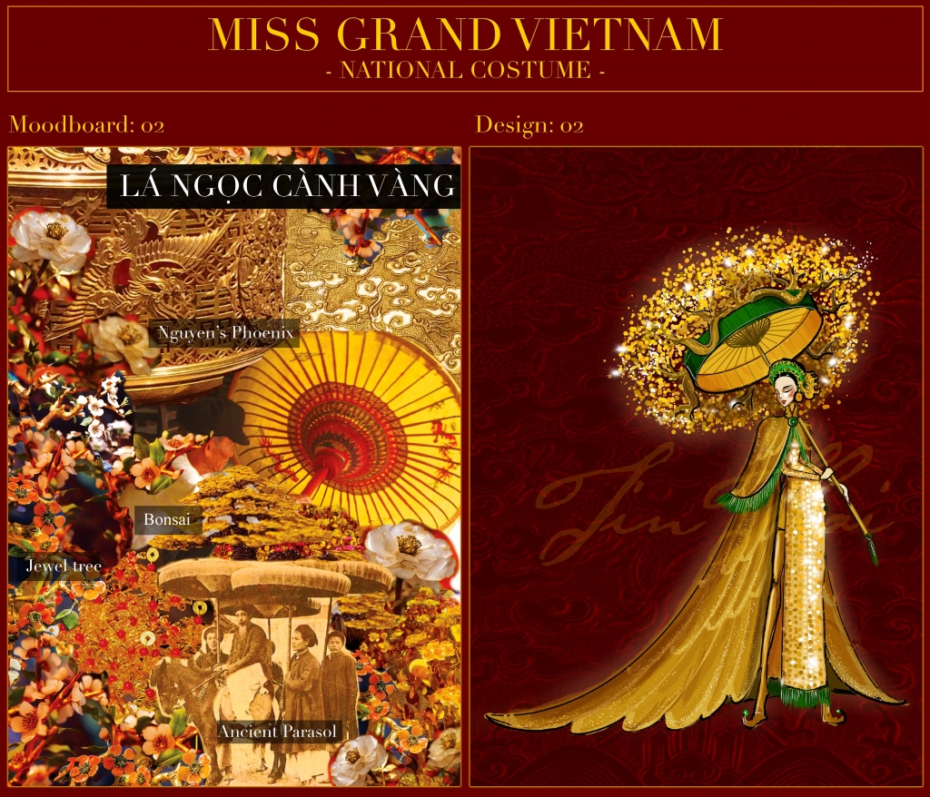 Quốc phục của Á hậu Ngọc Thảo tại Miss Grand International 2020 sẽ mang tên “Lá ngọc cành vàng”
