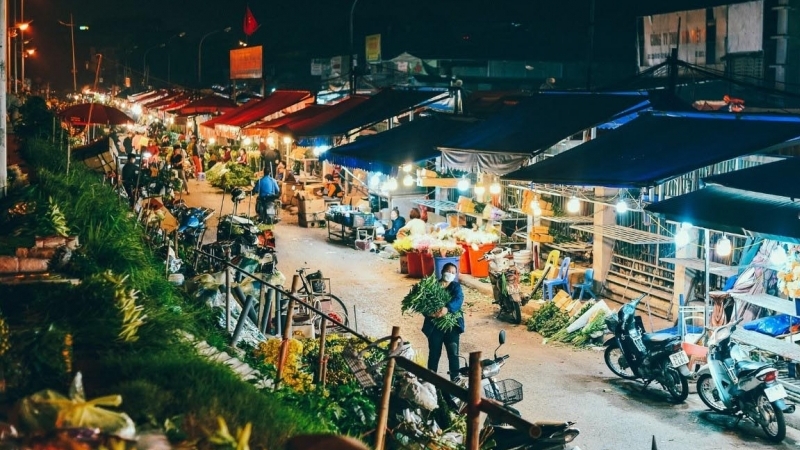 Chợ hoa Quảng Bá - Tây Hồ được đề xuất là sản phẩm du lịch đêm của Hà Nội
