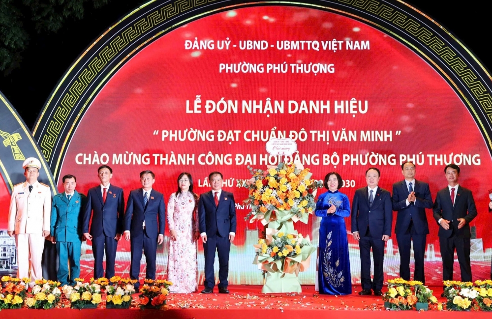 Tây Hồ thêm 1 phường đạt chuẩn đô thị văn minh
