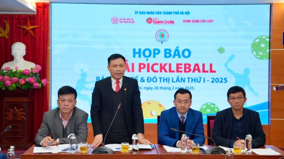 Giải Pickleball Báo Kinh tế và Đô thị thu hút 500 VĐV tham gia