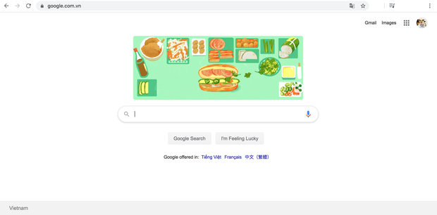 trang chu google doi logo de ton vinh banh mi viet nam