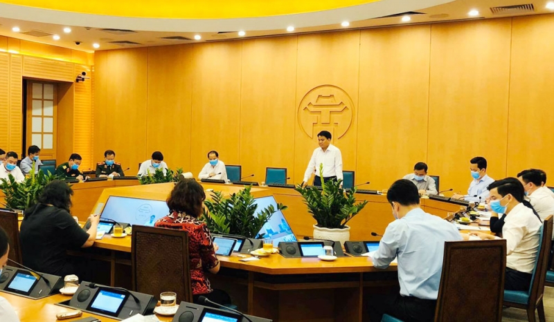 chu tich ubnd tp ha noi dich covid 19 dang buoc vao giai doan moi nguy hiem hon nguy co lay nhiem cao