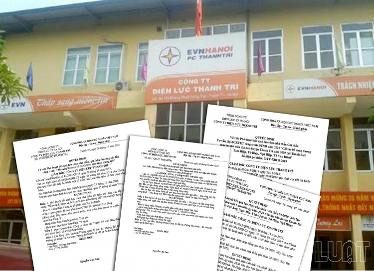 cong ty dien luc thanh tri dua hang loat quy dinh trai phep han che nha thau